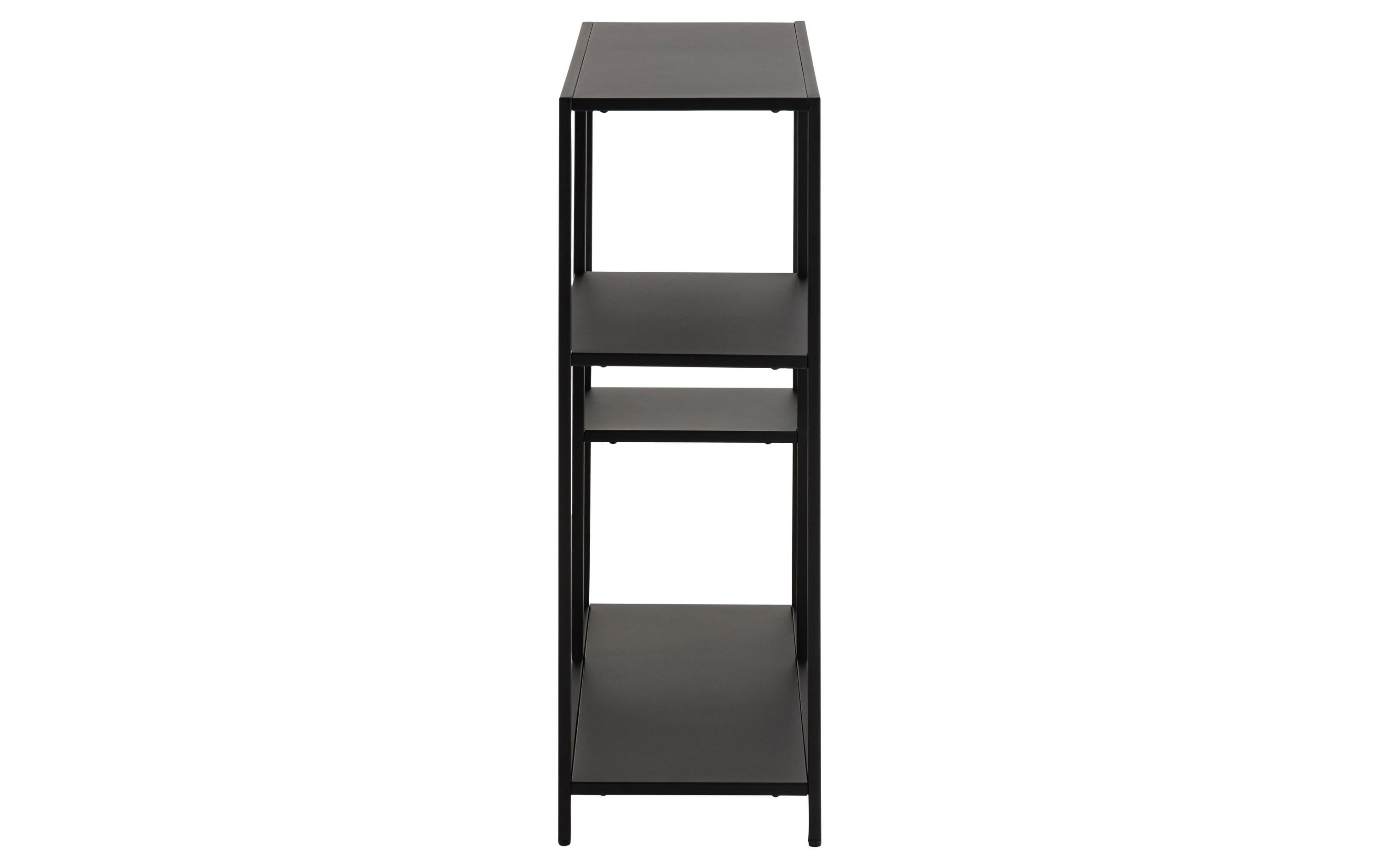 Regal Newcastle 79.5 x 30 x 86 cm, Schwarz<br>Metallgestell