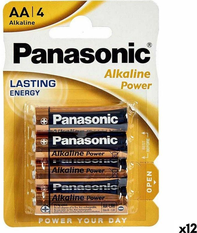 Panasonic - Batterij AA - 12x4 Stuks - Betrouwbare Kwaliteit