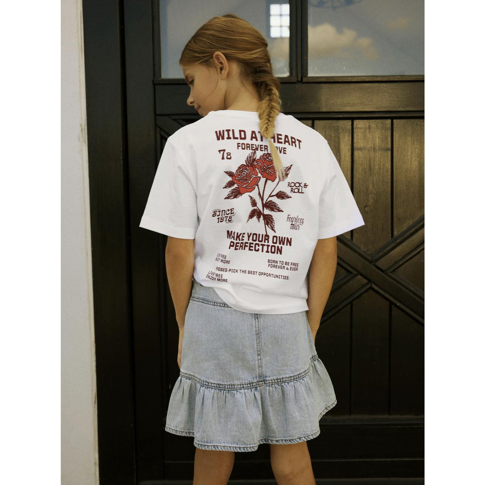 Køb Name It Bright White Wild Heart Hominu Regular T-Shirt