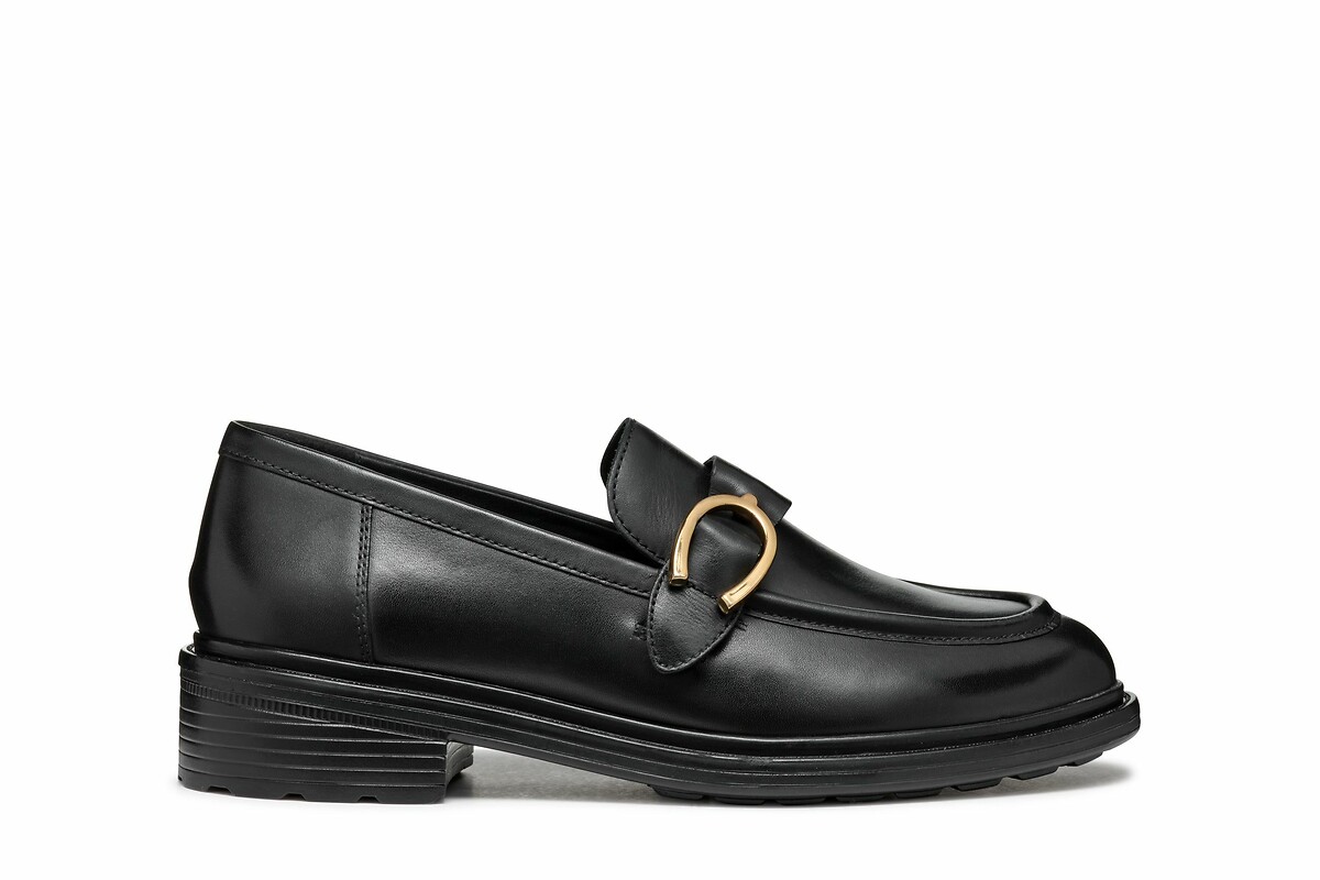 GEOX<br>Mocassins de couro respirável Walk Pleasure