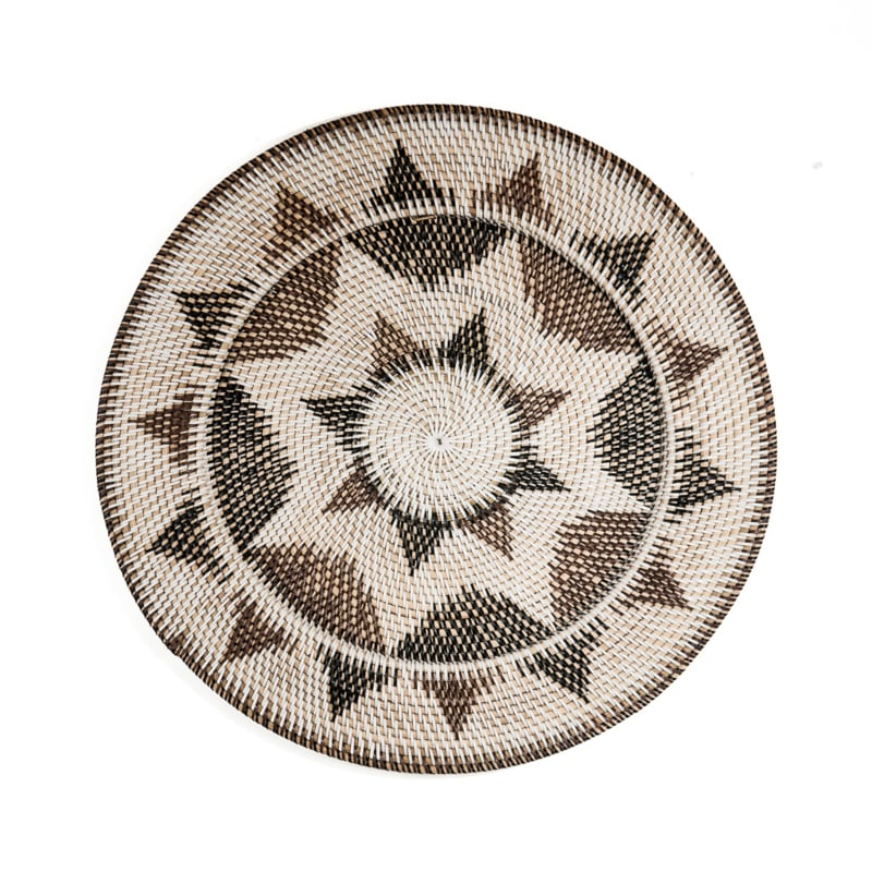 Rotan wandbord Pelat decor Extra Large Ø60