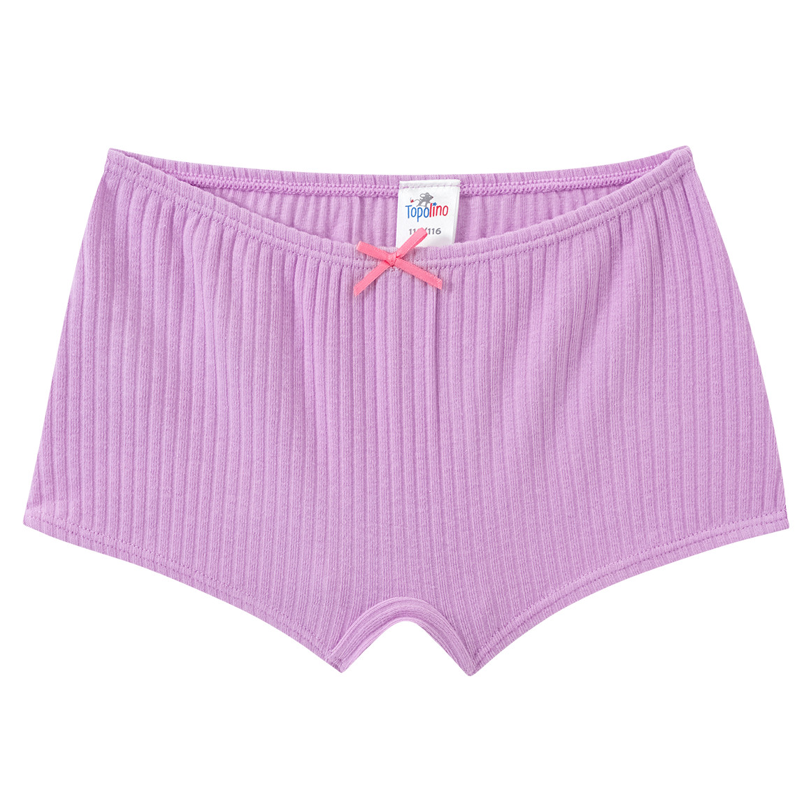Topolino 3 Mädchen Pantys mit Rippstruktur helllila / cremeweiss