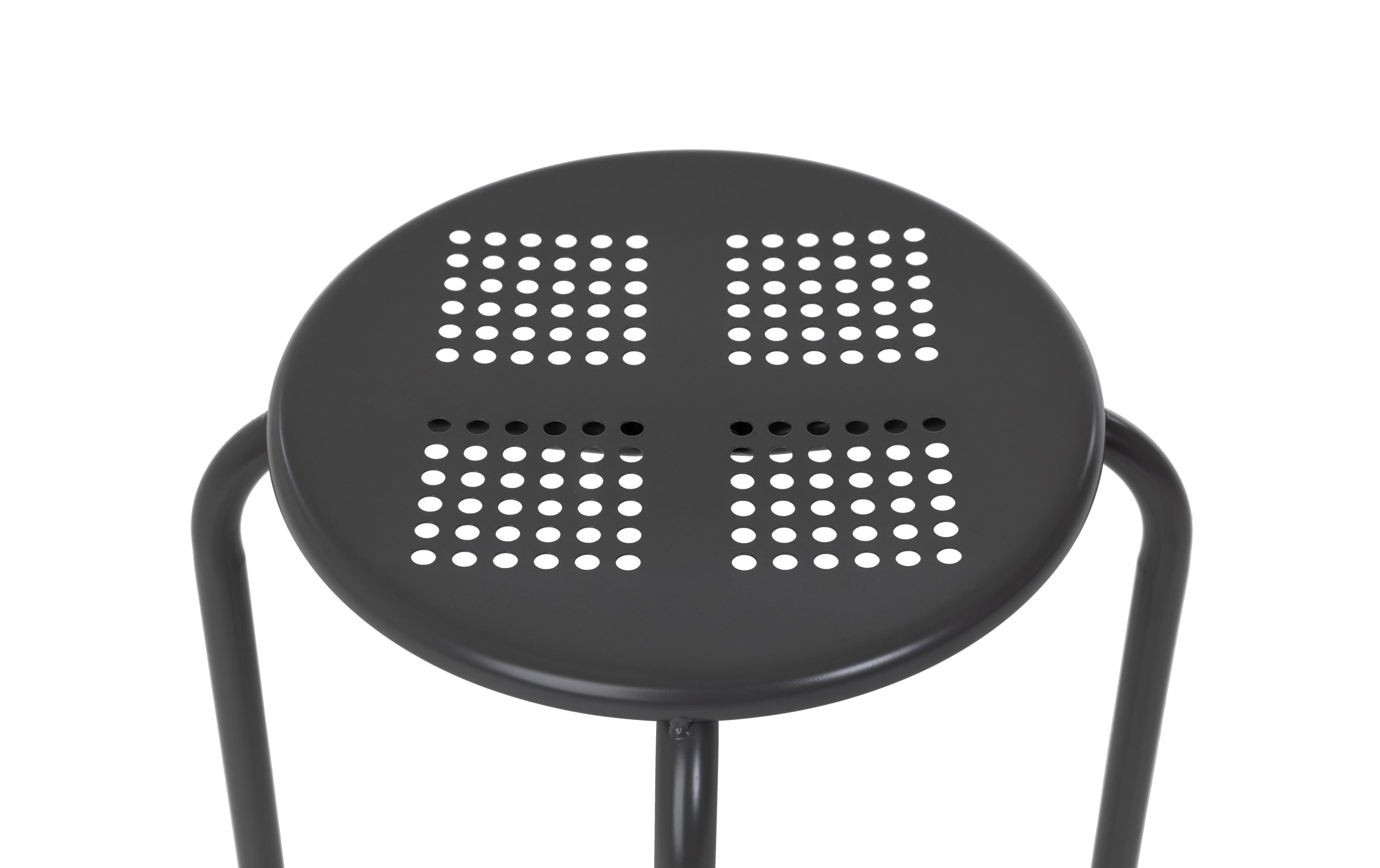 Hocker Metall, GrauRobuste und pflegeleichte Sitzgelegenheit