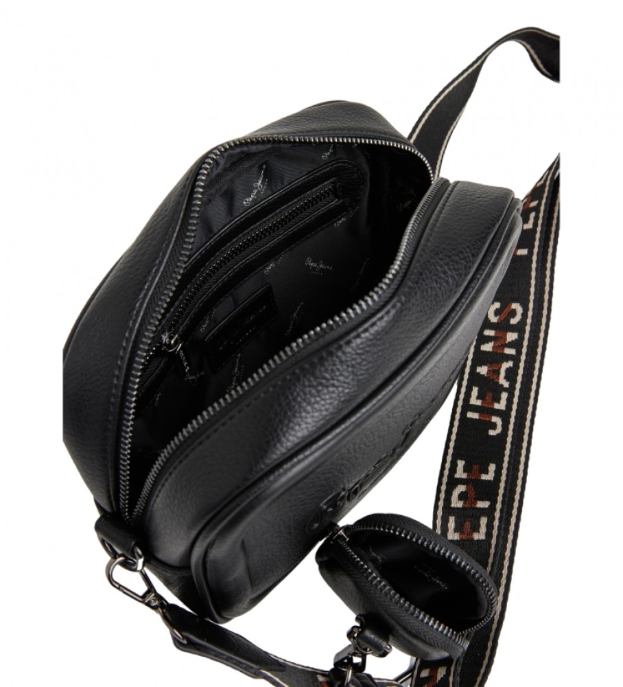 Bolsa de ombro Pepe Jeans Bassy, preta
