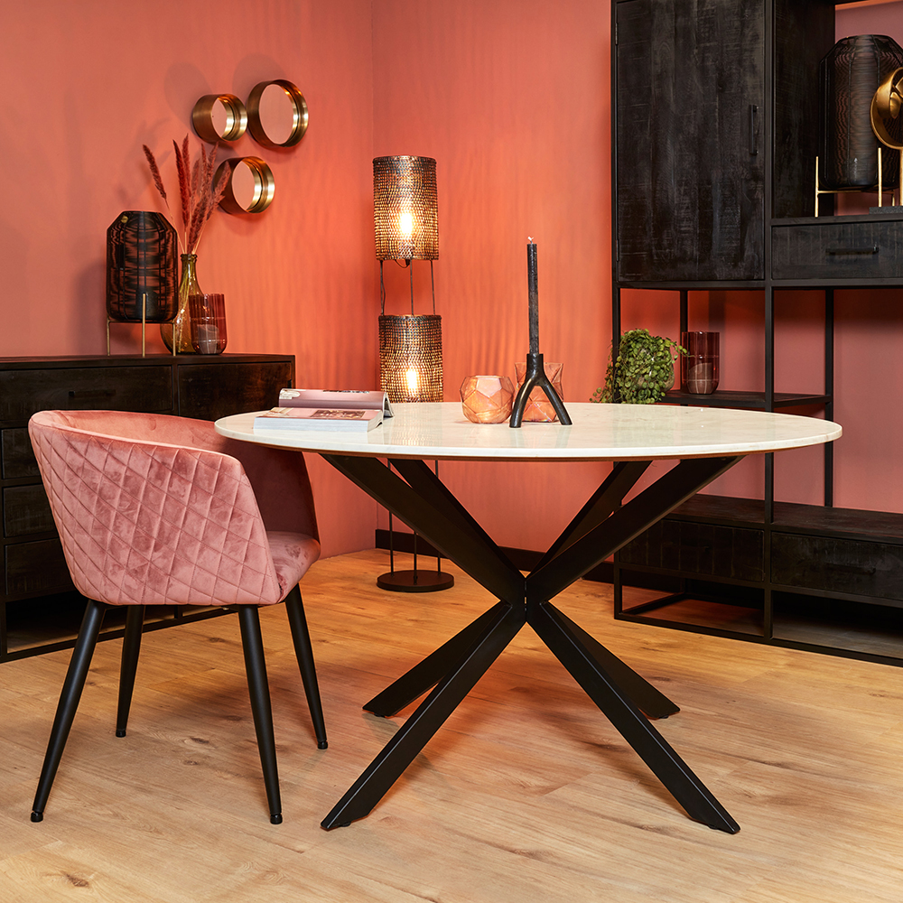 Eettafel Marmer Fred Wit 130