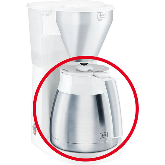 Thermkanne in weiß, Look® V Perfection & Timer, Enjoy® Top Therm & Steel