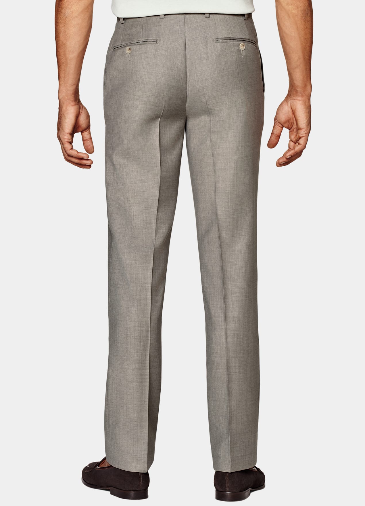 Pantalon Straight Leg taupe