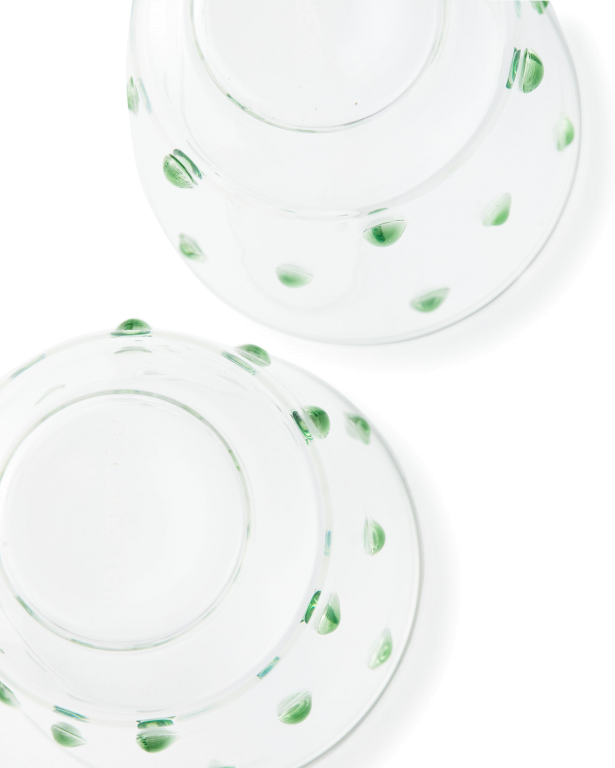 POLSPOTTEN Nob glas set van 2 amber