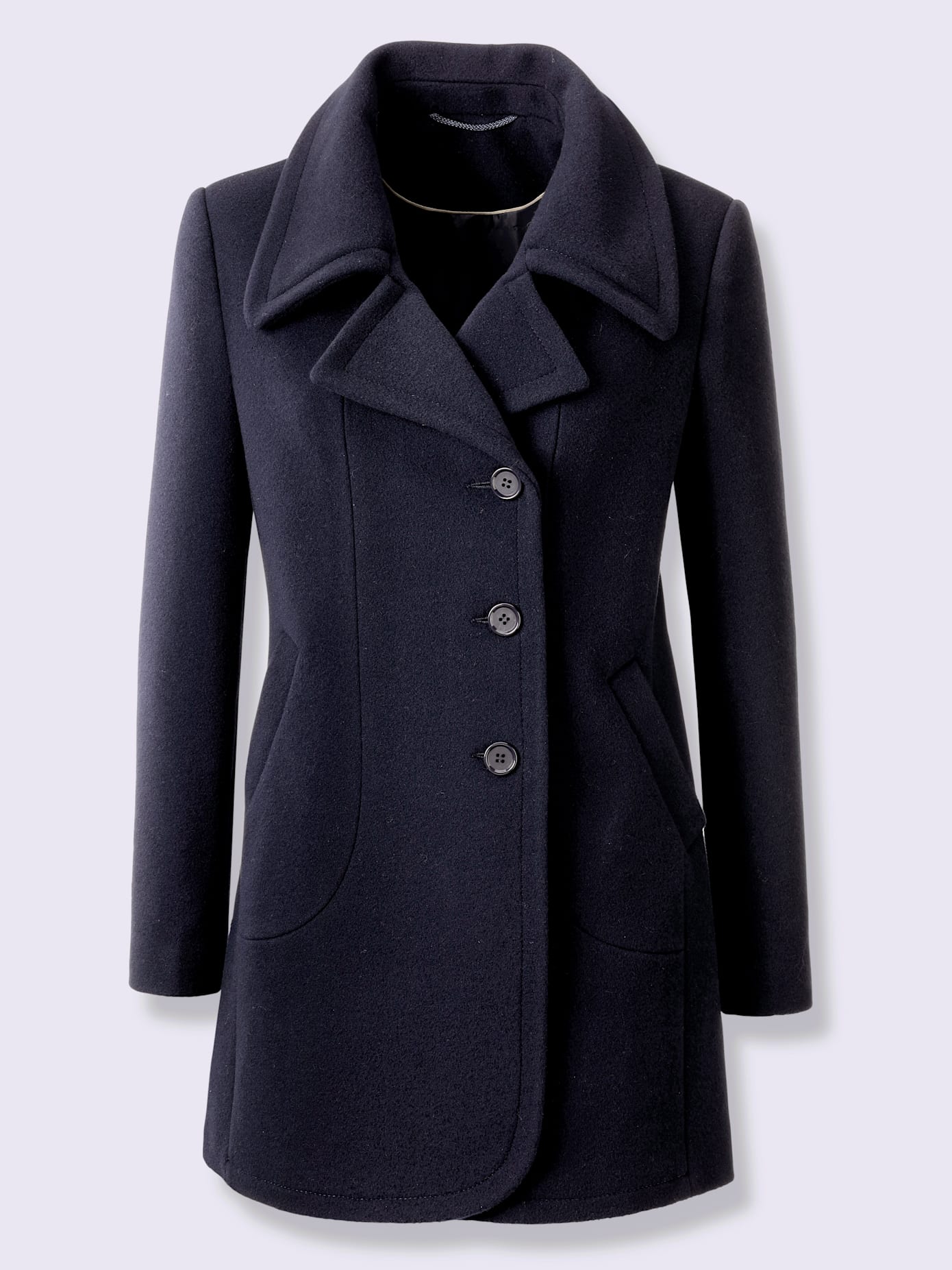 Veste longue 80% laine