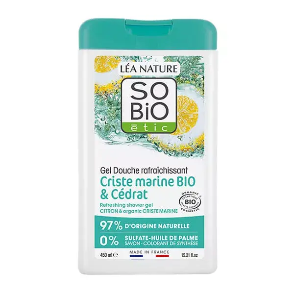 Gel de Banho Refrescante Léa Nature SO BiO étic com Cidra Orgânica e Funcho Marinho 450ml
