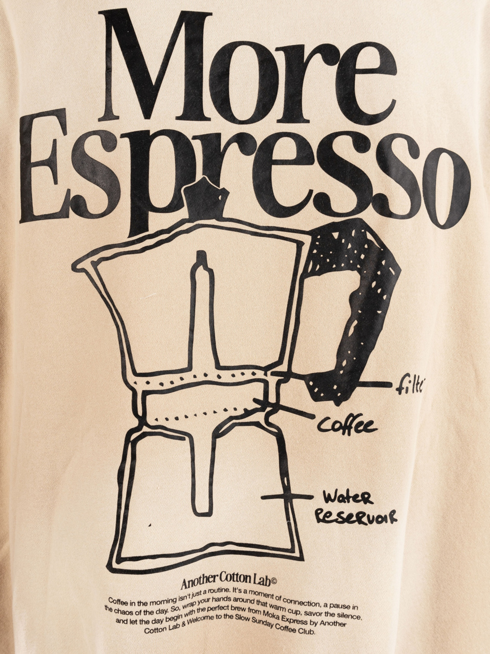 Another Cotton Lab More Espresso Hoodie washed moonlight