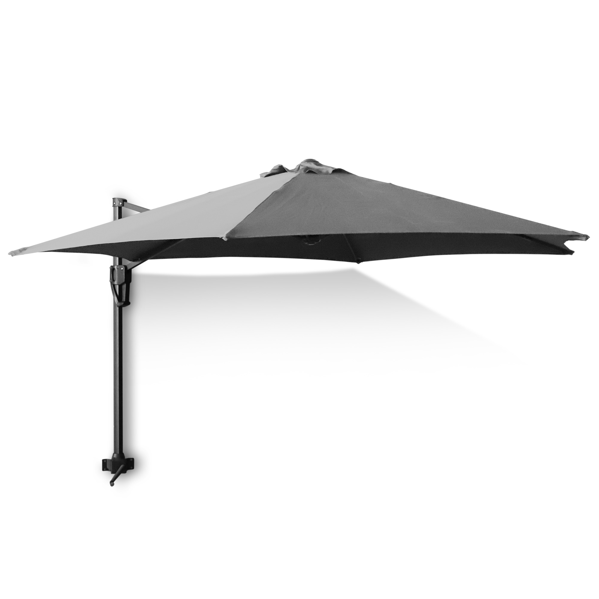 Sonnenschirm 'Trevor' zur Wandbefestigung, grau, L 300 cm, B 250 cm, H 231 cm günstig bestellen