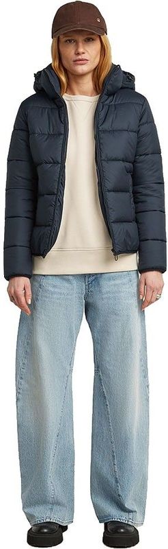 Veste - Meefic - Blauw - Met Afneembare Capuchon - Cordon van Verstelbare Sluiting