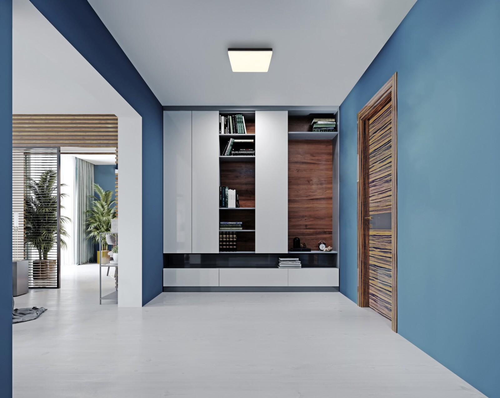LED-Deckenleuchte - schwarz matt - 30 cm