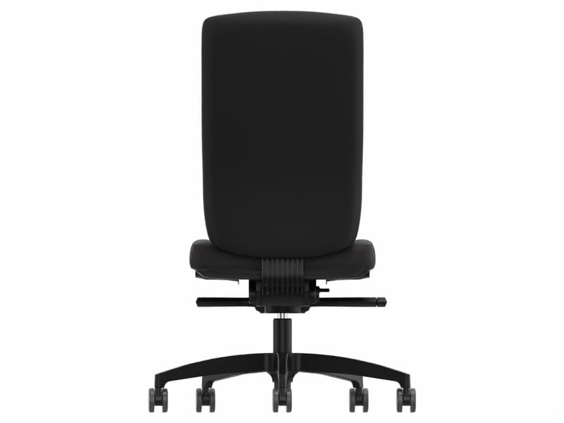 Züco Bürostuhl Forma King Plus, mit Polsterrücken, Schwarz Bürodrehstuhl ohne Armlehnen
