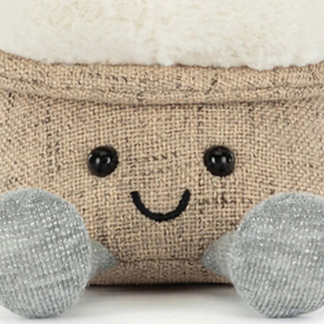 jellycat amuseables knuffelsneeuwbol - 20 cm