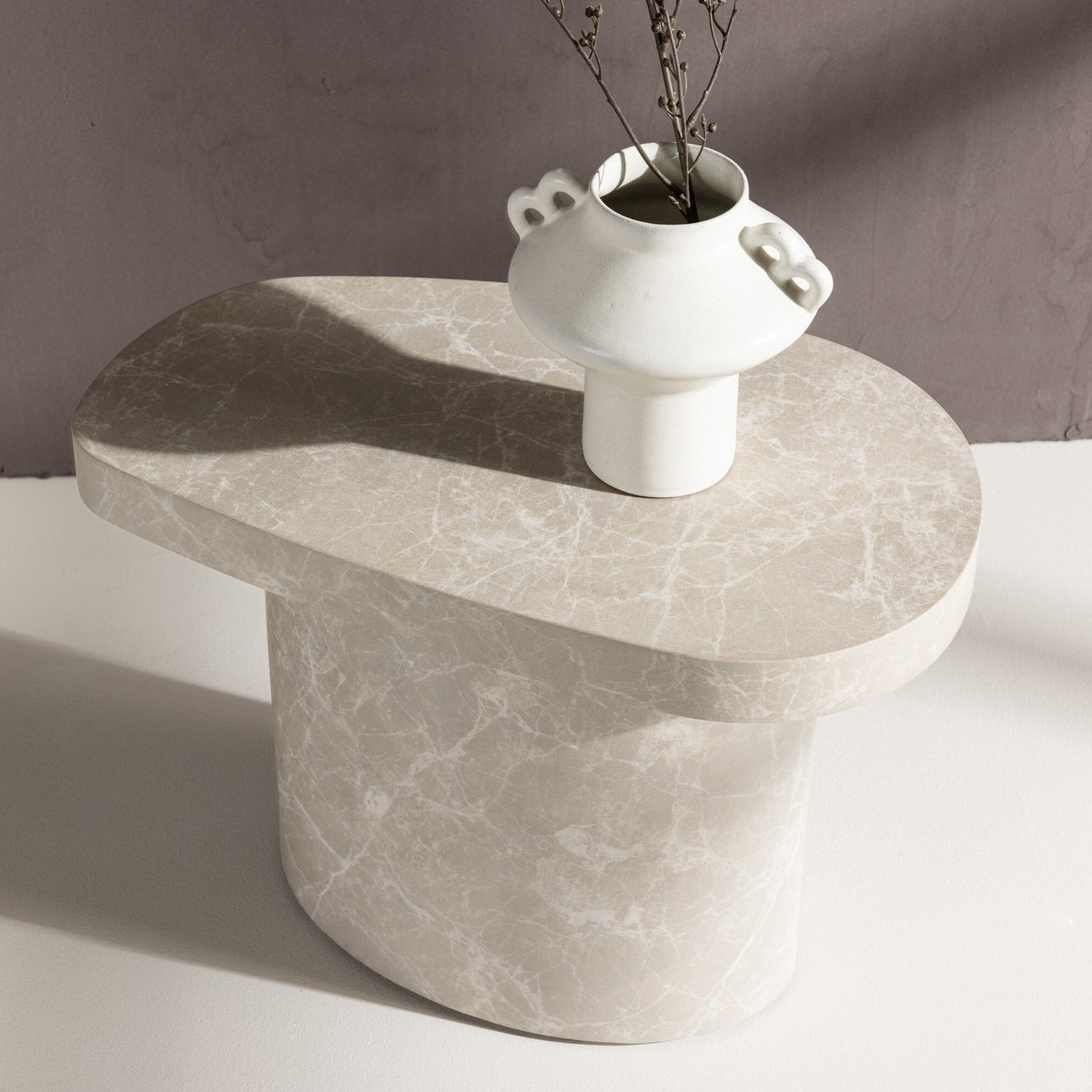 FjÃ´rd - Sidetable Grijs Betonlook 30cm - BÃ¥stad