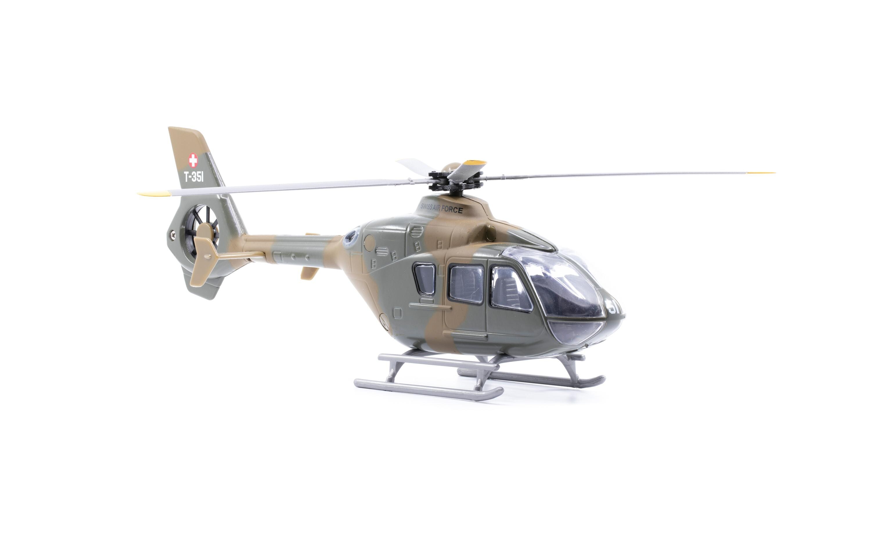 Toy EC-635 Swiss Air Force Helikopter 1:24Schweizer Luftwaffen-Helikopter Midi Grösse