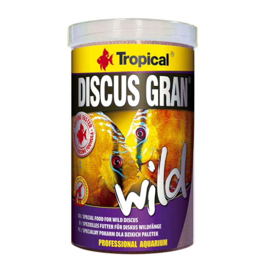 Grânulos Tropicais Discus Gran Wild para Peixes Ciclídeos