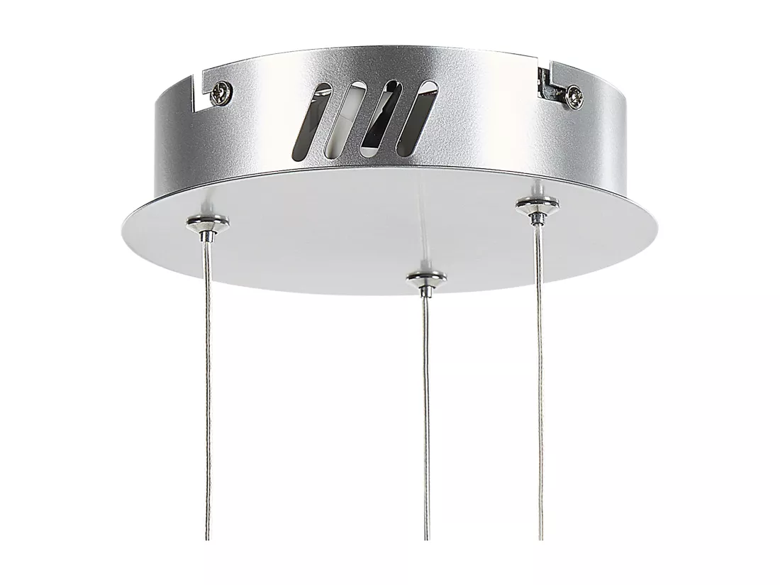 Lampe LED suspendue MAGAT Cristal Argenté