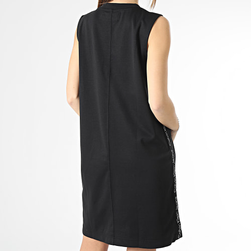 Robe Débardeur A Bandes Femme 0758 Noir