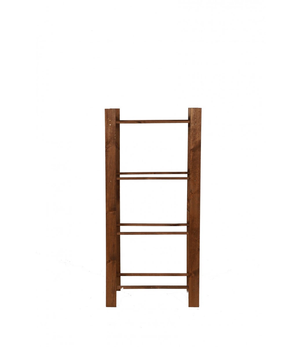 PROREGAL Drankkrattenrek Pinepeak HxBxD 149 x 70 x 38,8 cm Voor 4 kratten Dennenhout Bruin