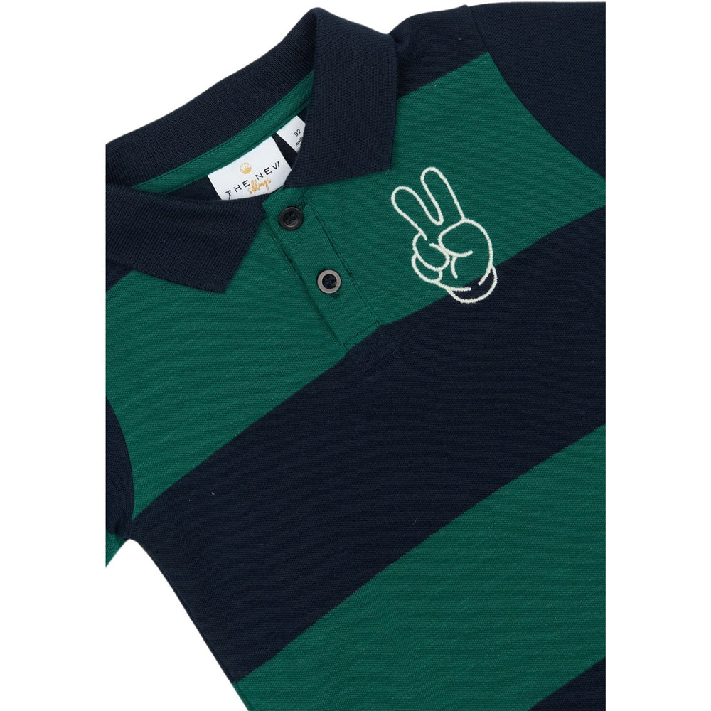Køb THE NEW Siblings Navy Blazer Striped Pinon L_S Pique Polo
