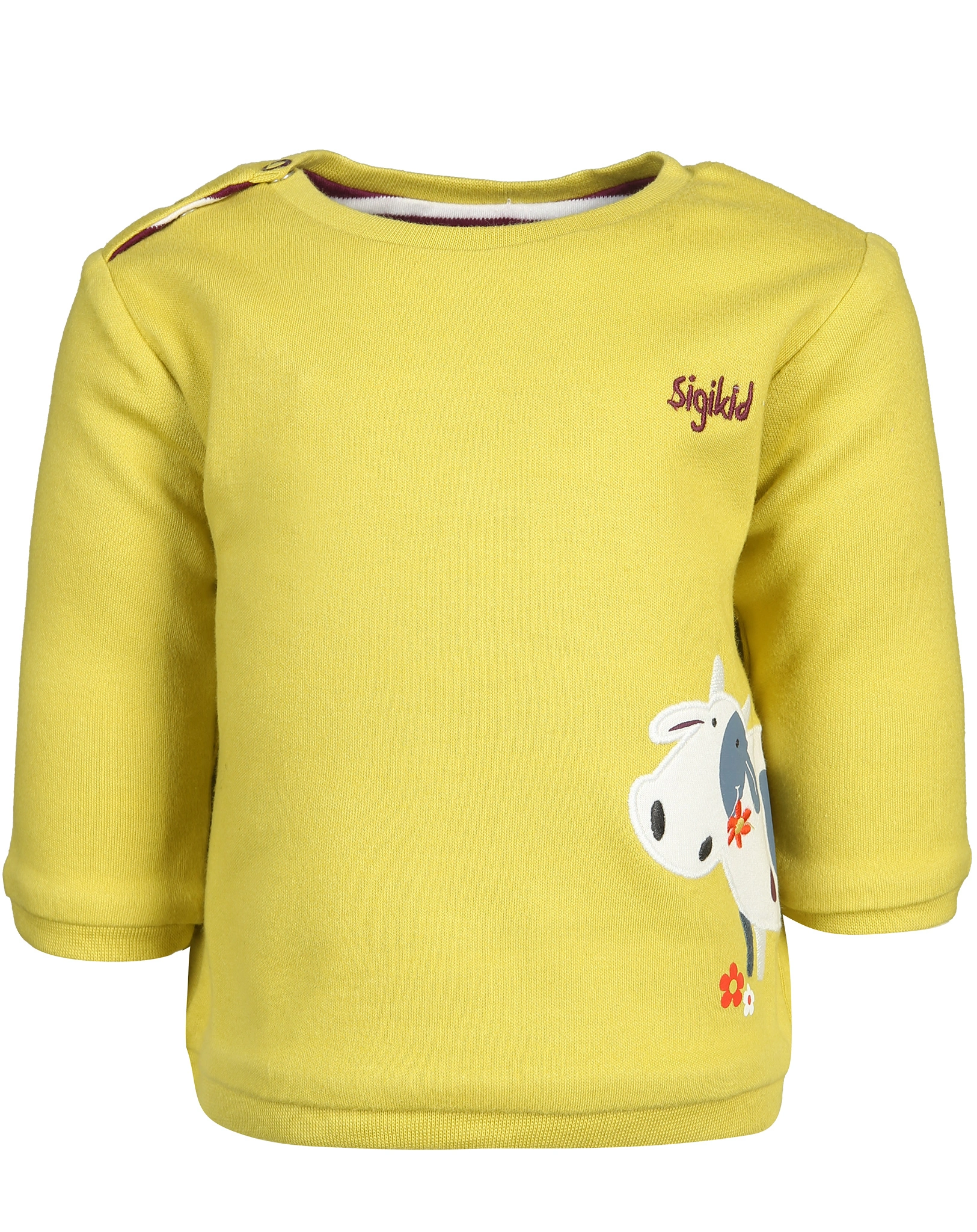 Wendeshirt FARM ANIMALS gestreift in lila/grün