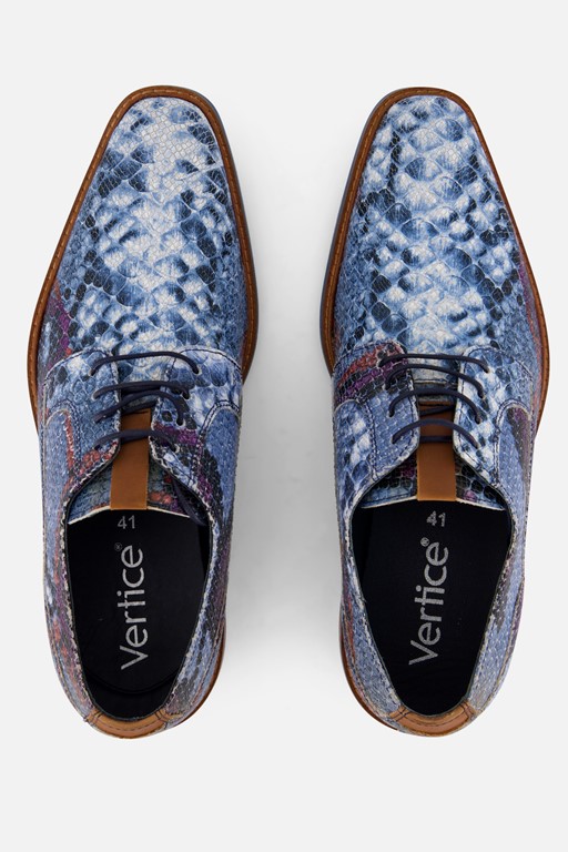 Vertice Cobra Veterschoenen blauw Leer