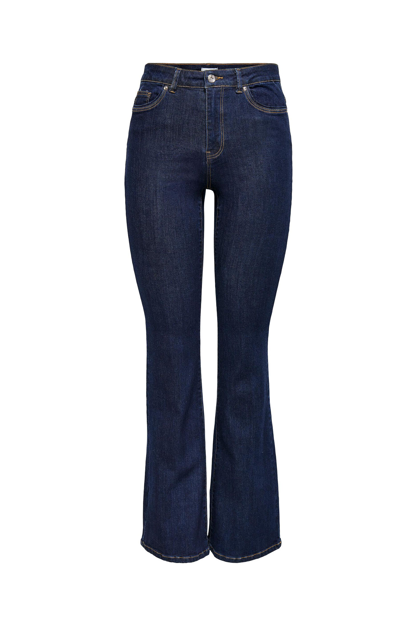 Calça jeans flare de cintura alta