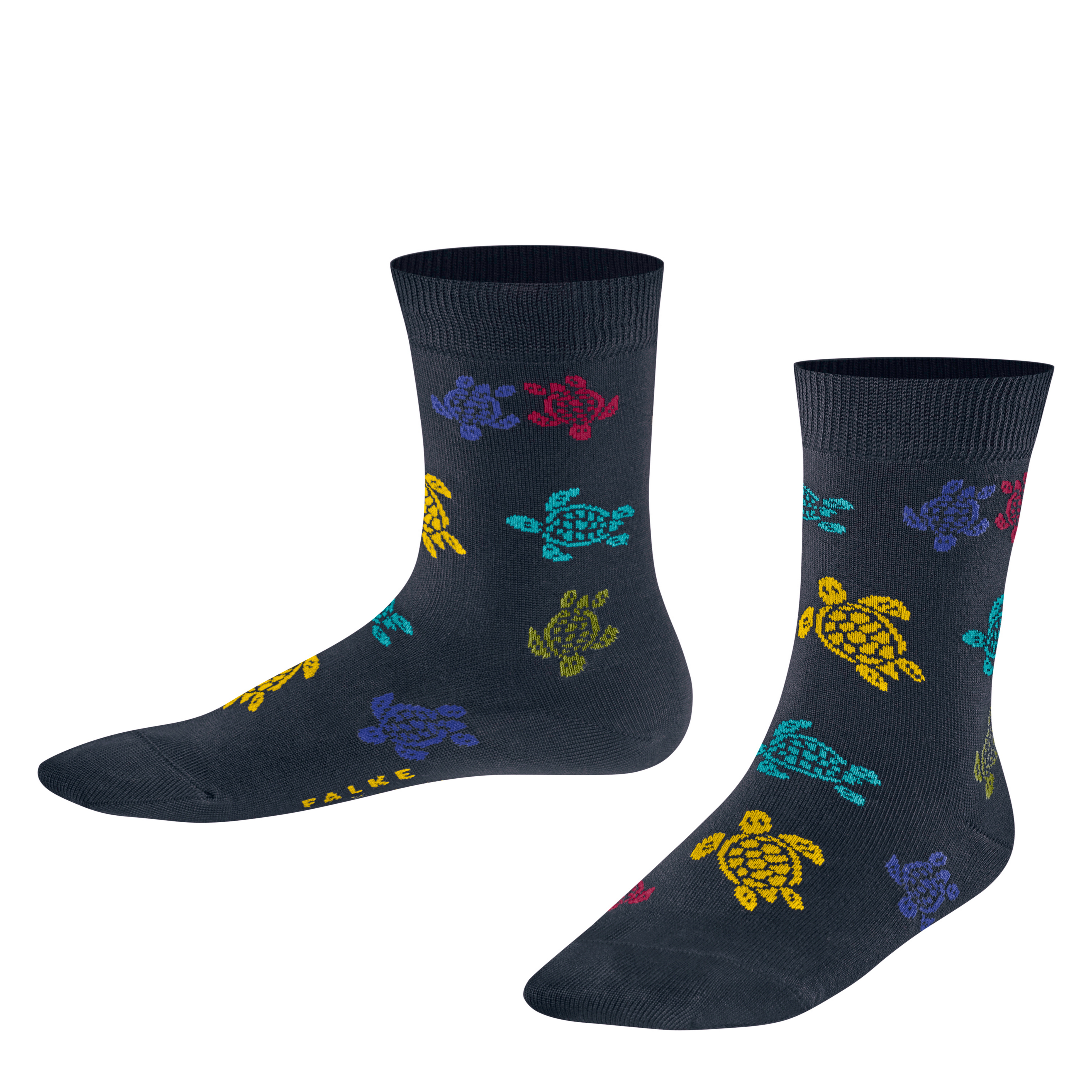Chaussettes enfant Rondes des Tortues Multicolores | Vilebreauin