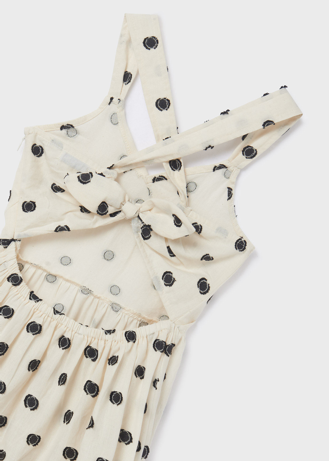 Vestido de algodão estampado para meninas