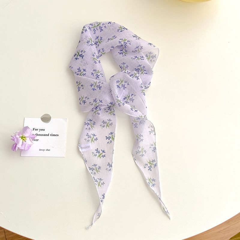 Frior - Bandana met bloemenprint en mesh (verschillende ontwerpen)