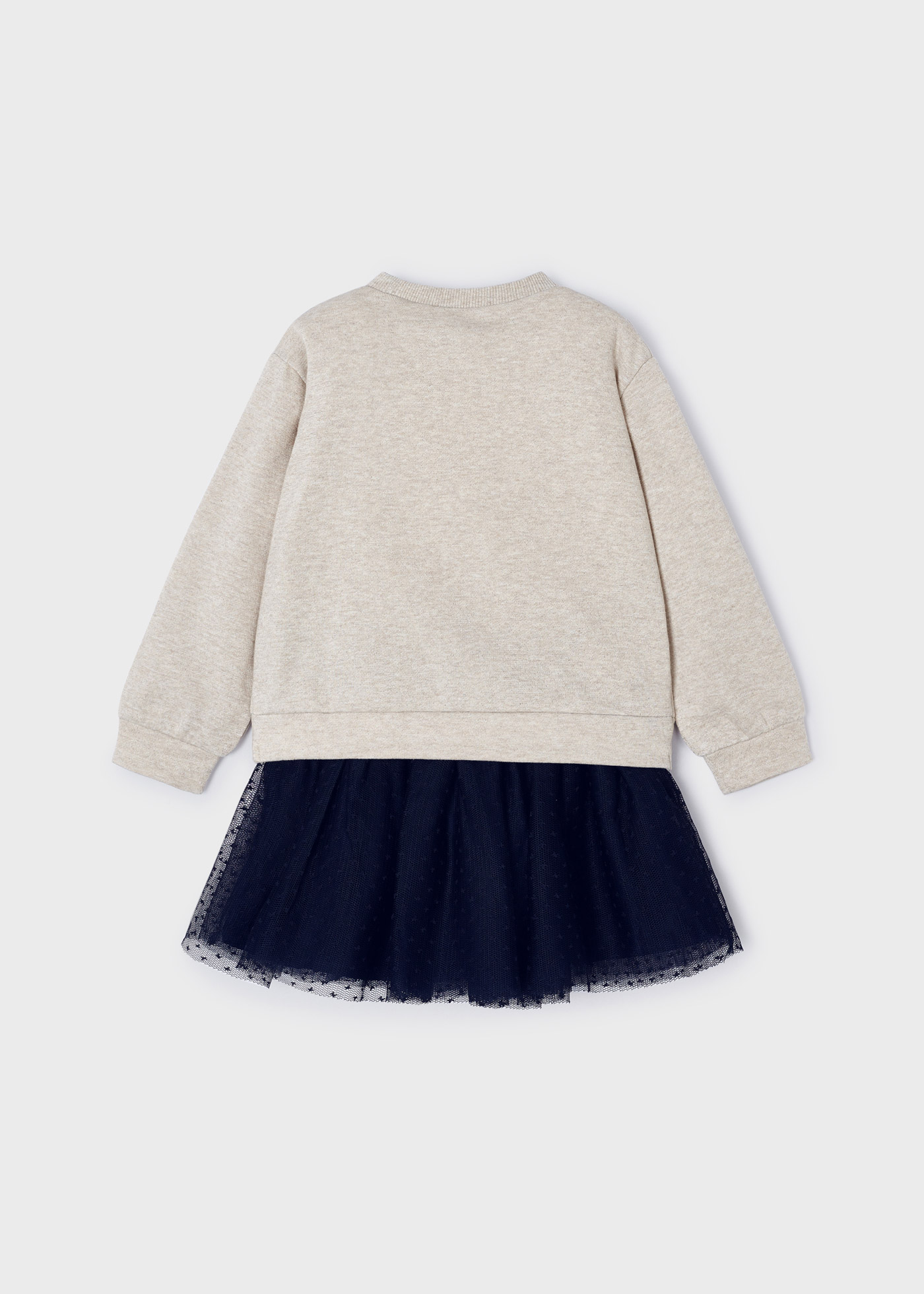 Conjunto de duas peças com saia de tule para meninas