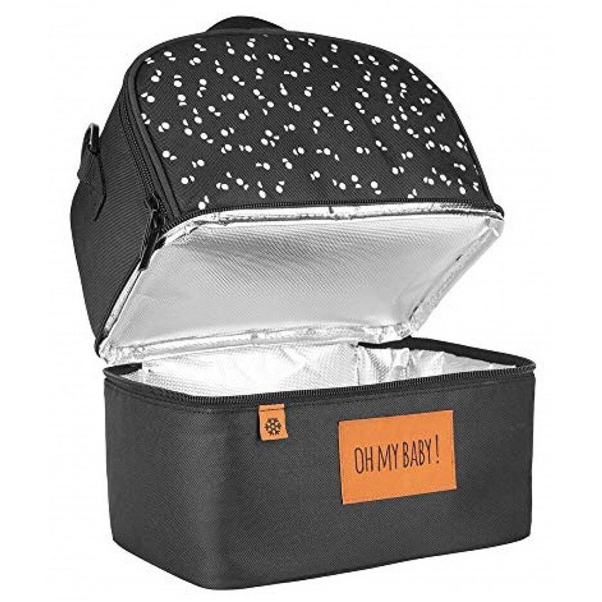Sac repas isotherme multipoches Pick & Go - Ecru