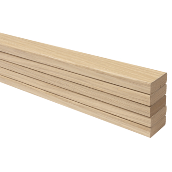 Lattenwand Decowall MDF eiken, lengte 260cm, 5 stuks