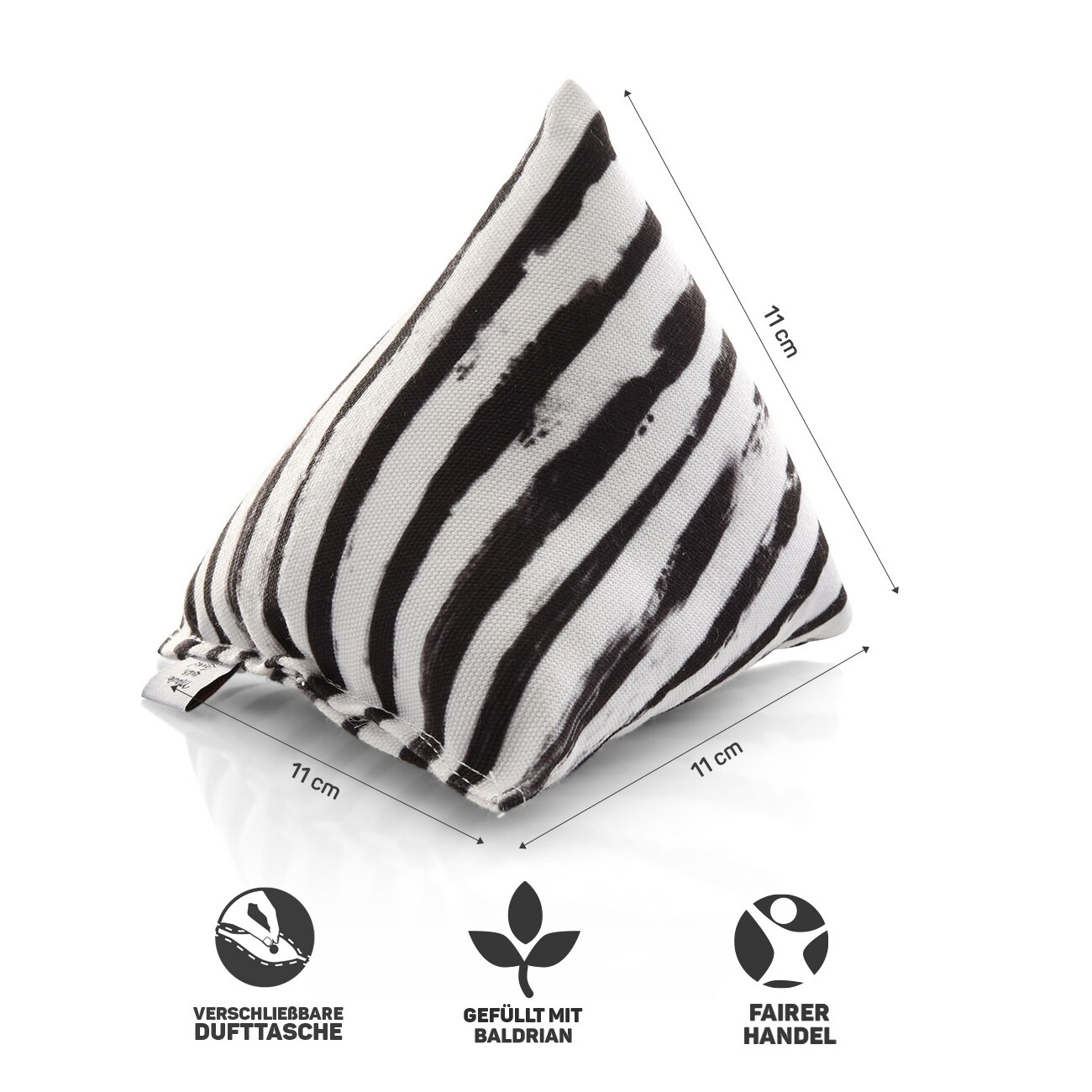 Canadian Cat Company Baldrianspielzeug 6x Schmusepyramide Zebra