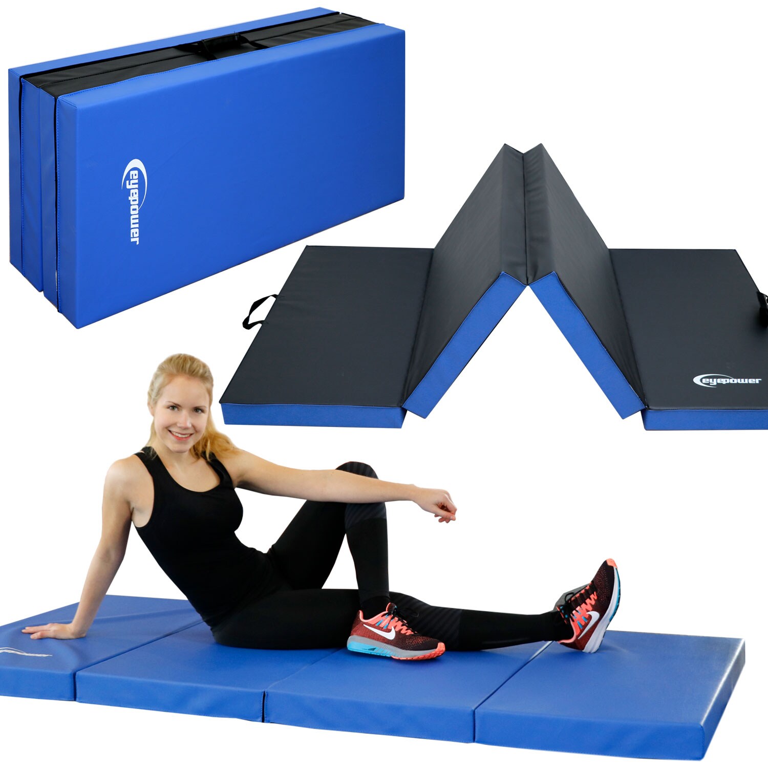 8cm dicke Weichbodenmatte 200x100cm - Faltbare Turnmatte