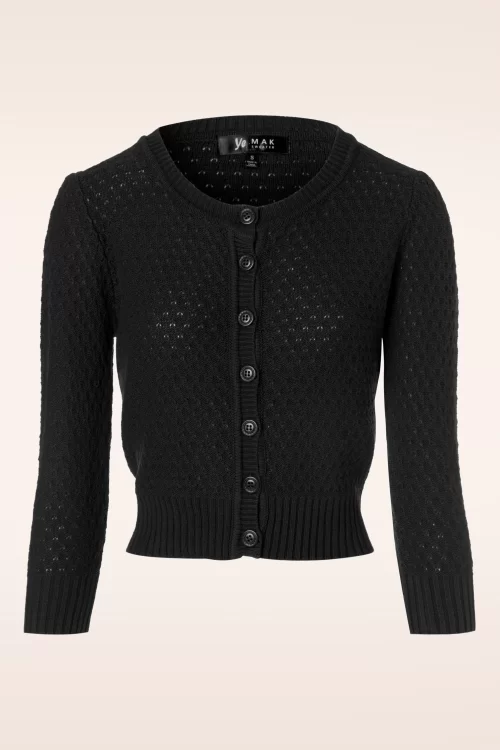 Mak Sweater Jennie vest in zwart