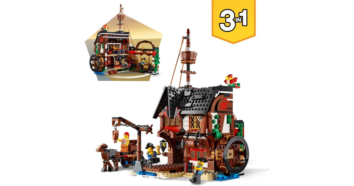 LEGOCreator 3-in-1 - Piratenschip Constructiespeelgoed  (31109)