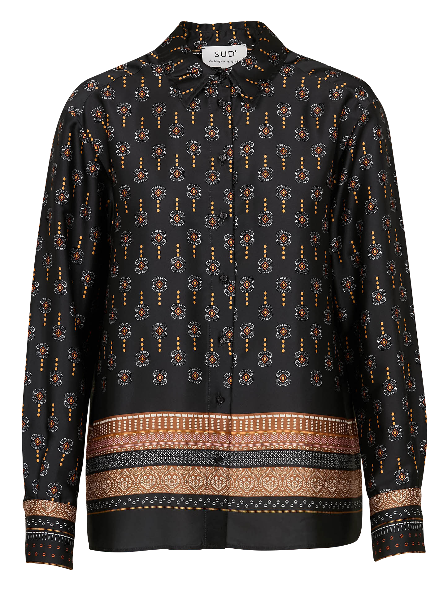 CATNA - Chemise droite imprimée| Noir