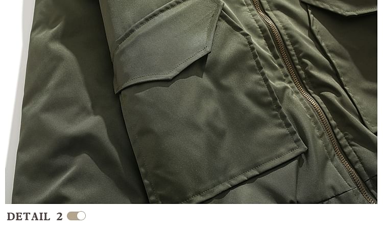 purplelouve - Fleece gevoerde jas met rits