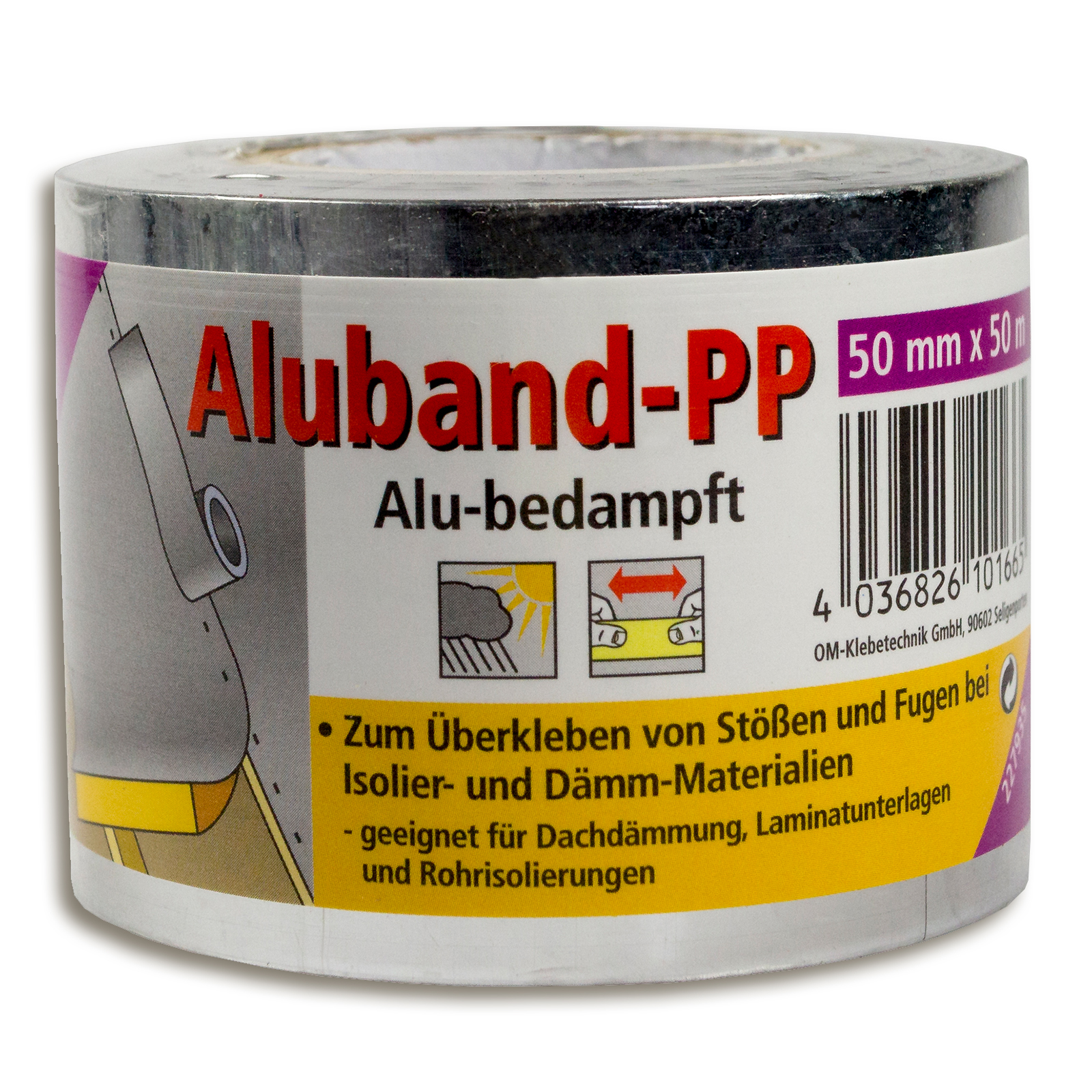 Aluminium-Klebeband - 50 Meter