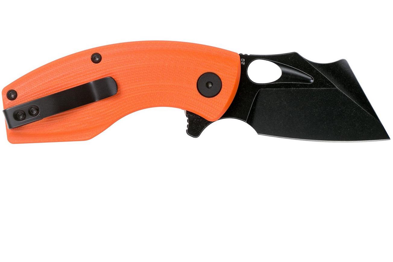 Bestech Lizard BG39D Orange G10, Black Stonewashed zakmes