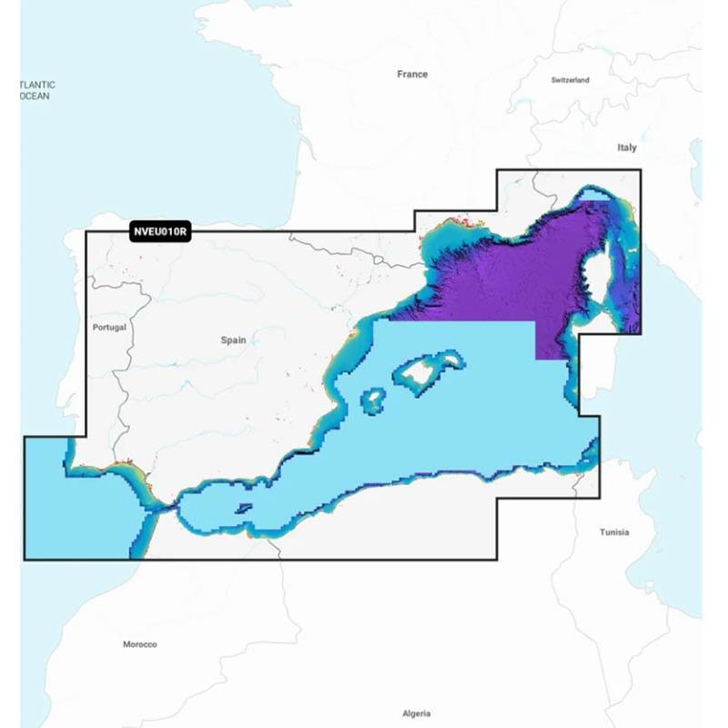 Carte Garmin Navionics Vision+ Espagne, Côte Méditerranéenne