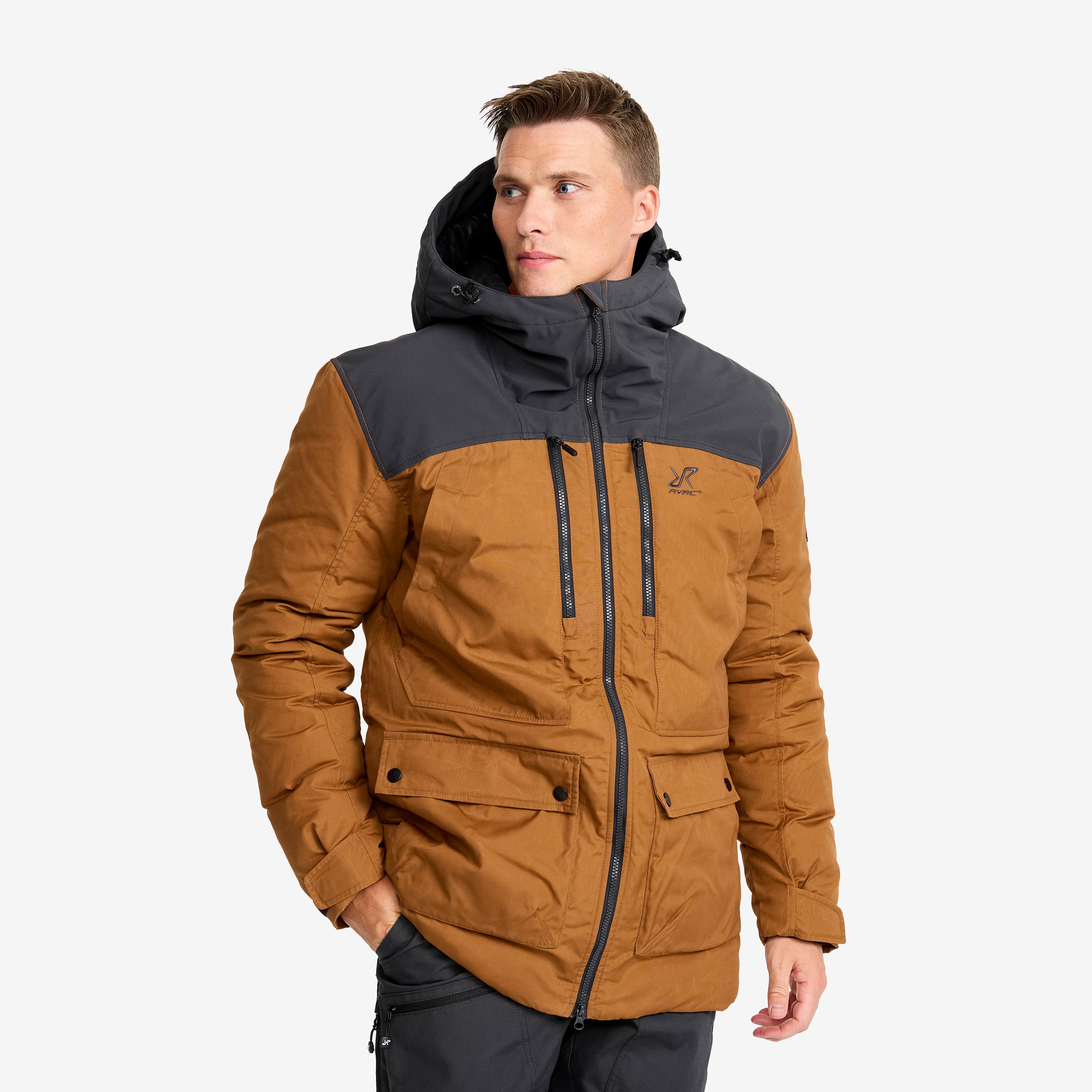 Outdoor Parka Herre Rubber