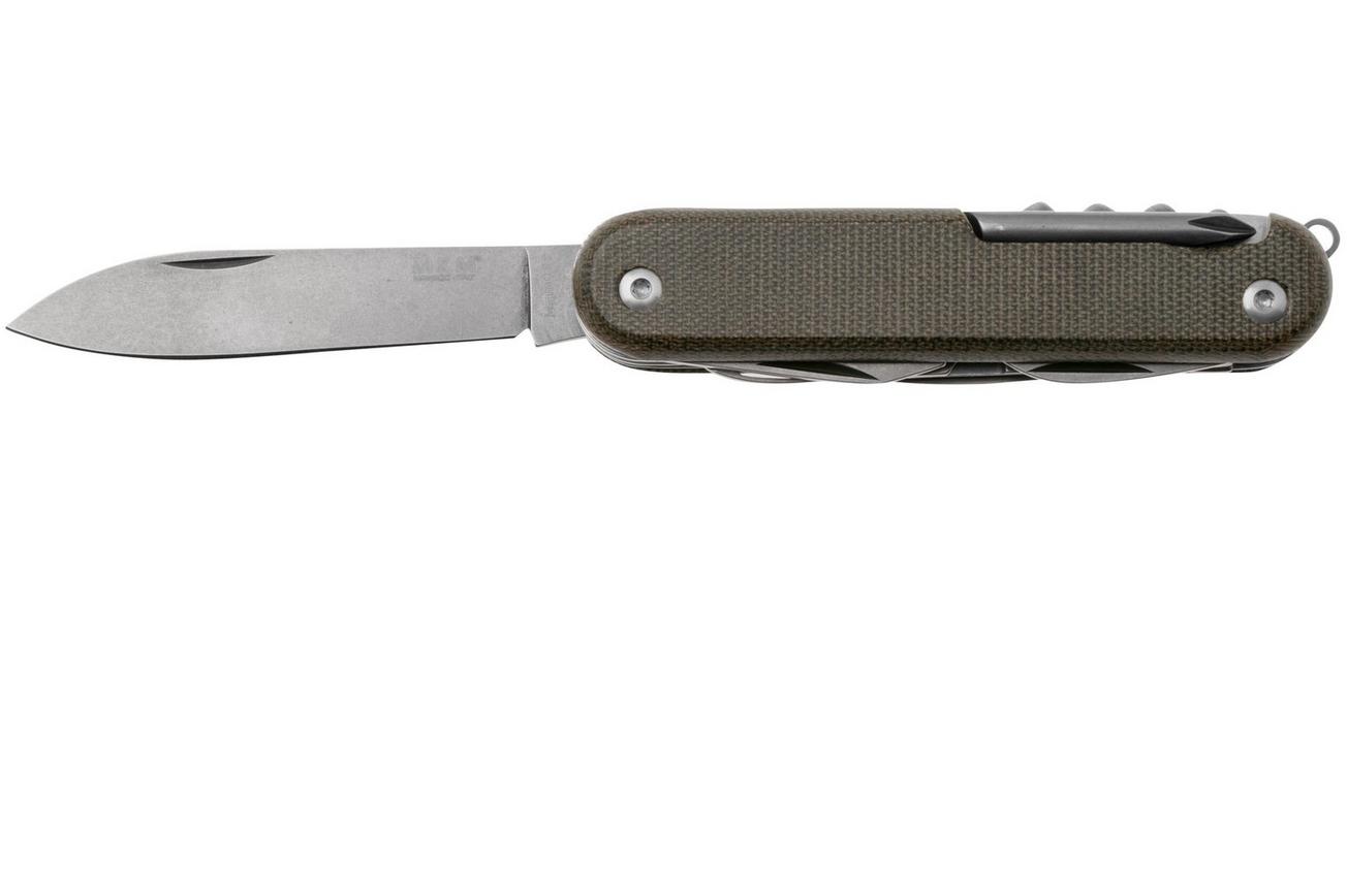 MKM Campo 7 CP07MAG-GC Magnacut Green Canvas Micarta, zakmes
