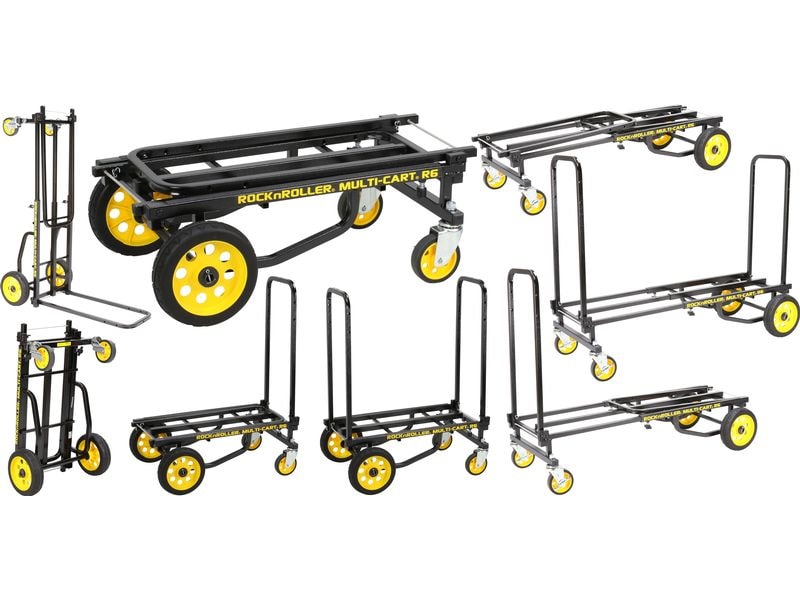 RockNRoller Multifunktionswagen R6RT Tragkraft 226 kg Faltbarer 8-in-1-Multifunktionswagen
