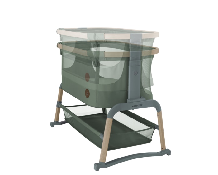 Iora Air Beistellbettchen 0 - 6 M   0 - 9 kg    Allround-Netzgewebe |    Erhöhter Komfort |    Schaukelmodus |    100 % recycelte Eco Care-Stoffe |