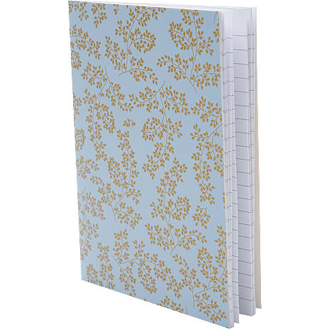 Danpen notesbog softcover A5 - botanic blå